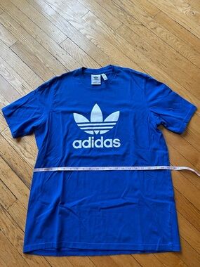 adidas Originals Men's Trefoil Logo T-Shirt – Royal Blue – Size Large